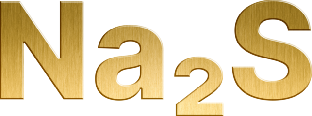 Golden Inorganic Chemical Formula Na2S - Sodium Sulfide