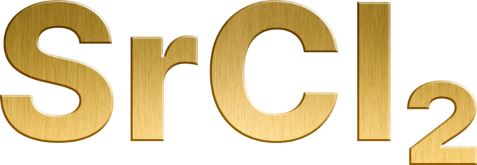 Golden Inorganic Chemical Formula SrCl2 - Strontium Chloride