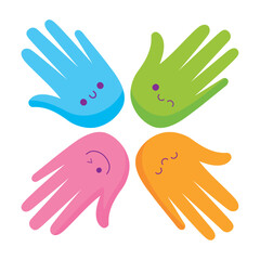 autism campaign painting hands