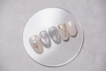 クリスマス ネイルチップ/ジェルネイル/Christmas nail tip sample