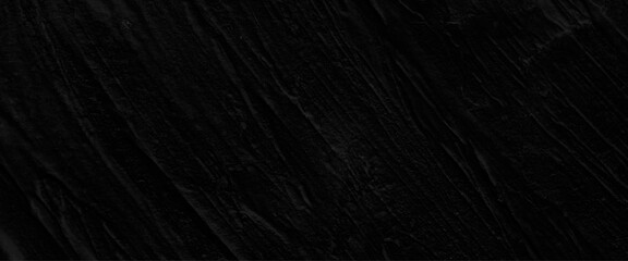 Vector black plaster cement textured wall background.