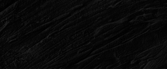 Vector black wall paint textured background, dark black and rough cement surface.