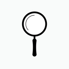Magnifier Icon. Search, Find. Observation, Detective Symbol. Applied for Design, Presentation, Website or Apps Elements – Vector. 