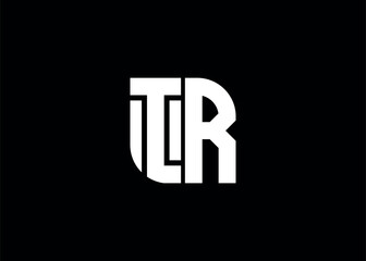 Obraz premium Monogram Letter IR Logo Design vector template