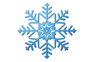 snowflake emoji on white background isolated PNG