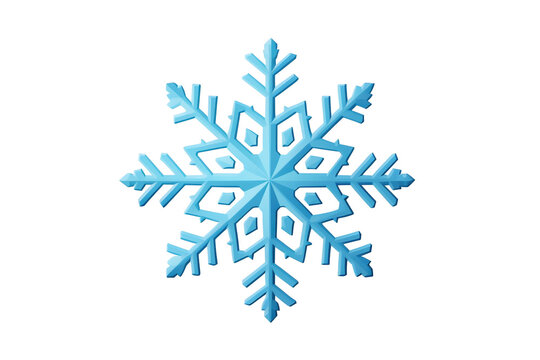 snowflake emoji on white background isolated PNG