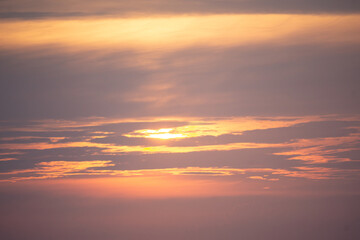 sunset over the sea
