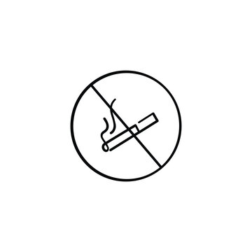 recommend clip art: No Smoking Line Style Icon Design