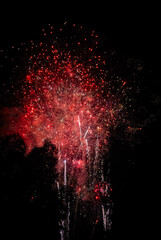 fireworks in the night
