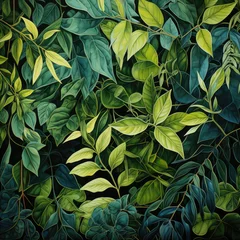 Silk Screen Jungle Vines - Artistic Interpretation © Sekai
