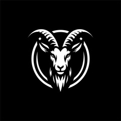 goat head logo design, premium logo design