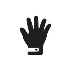 Winter gloves logo icon