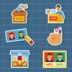National Election Element Activities Stickers