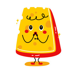 Cute Cheese Vector Set