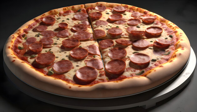 Stunning Pizza Stock Image