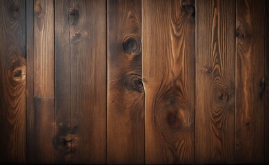 Brown color old wood background. wood pattern, texture design. AI generated.