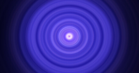 Abstract background of bright blue glowing energy magic radial circles of spiral tunnels made of lines