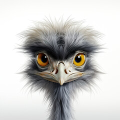 Fototapeta premium Cute Rhea: Photorealistic Avian Elegance