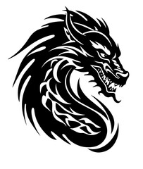 Chinese Dragon Tattoo style