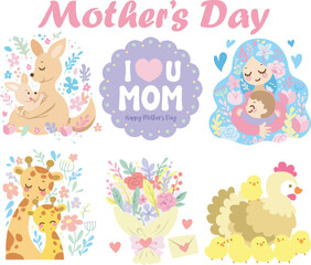 The theme of this card design is Mother’s Day.