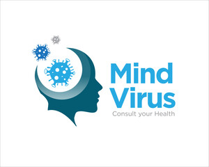 mind virus logo designs for medical protection logo