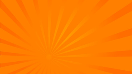 Obraz premium Abstract Orange comic sunbrust background with rays. Geometric stripe line art design. Modern futuristic concept. Modern banner template.Suit for cover, poster, website, banner, presentation.