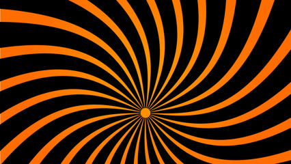 Abstract Orange comic sunbrust background with rays. Geometric stripe line art design. Modern futuristic concept. Modern banner template.Suit for cover, poster, website, banner, presentation.