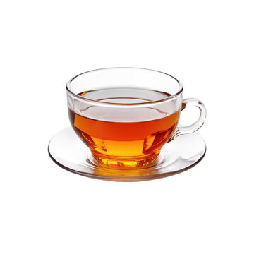 A cup of tea isolate transparent white background