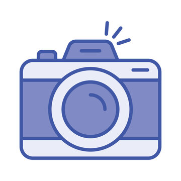 recommend clip art: Digital camera icon in flat style, photography equipment, photo camera vector