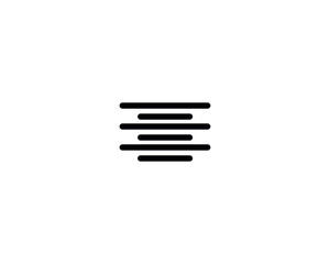 Align icon vector symbol design illustration