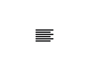 Align icon vector symbol design illustration