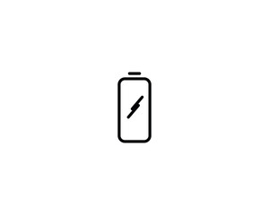 Battery power cell icon vector symbol design isolated illustration