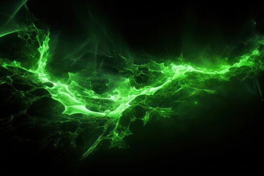  a green and black background with a swirly design on the left side of the image and a black background with a swirly design on the right side of the left side of the image.