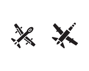 Drone icon vector symbol design illustration