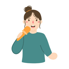 young pop singers with microphones