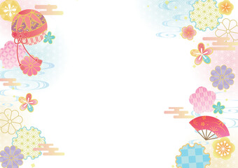 Japanese style new years background