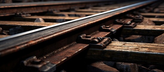 Intact rails on the floor of my adit.