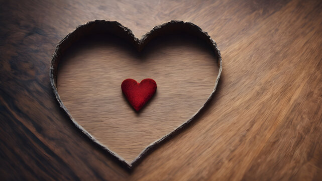  Love symbol, concept for Valentine's Day, wedding etc. Heart elements for love concept design. AI generated image