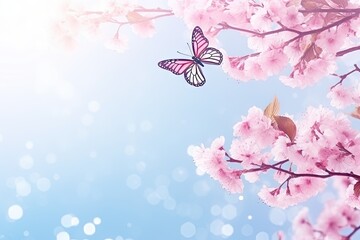 spring background with sakura