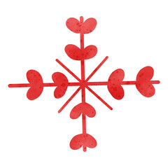 Valentine red and white heart and balloon for valentine day 