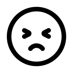 Worried Line UI Icon