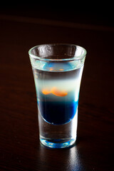 alcohol shots in the bar