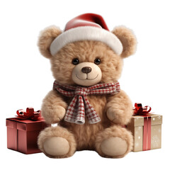 Cute Christmas Teddy Bear Gift Box