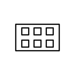 ice cube tray line icon