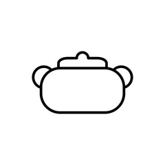 saucepan line icon