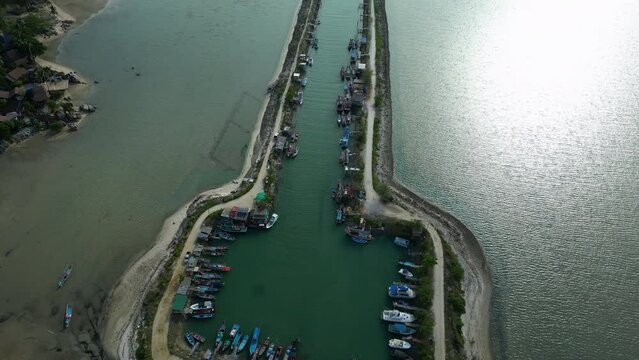 Aerial view of Wok Tum Canel View Point, Thailand