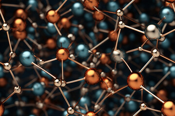 metallic atoms micro scientific background wall texture pattern seamless