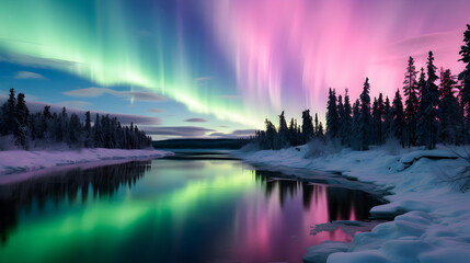 Polar night phenomenon in the northern regions of Earth