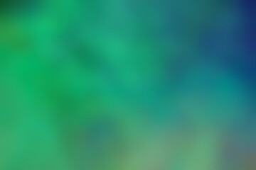 Abstract blurred background image of green, blue colors gradient used as an illustration. Designing posters or advertisements.