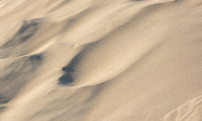 White sand in nature as an abstract background. Texture